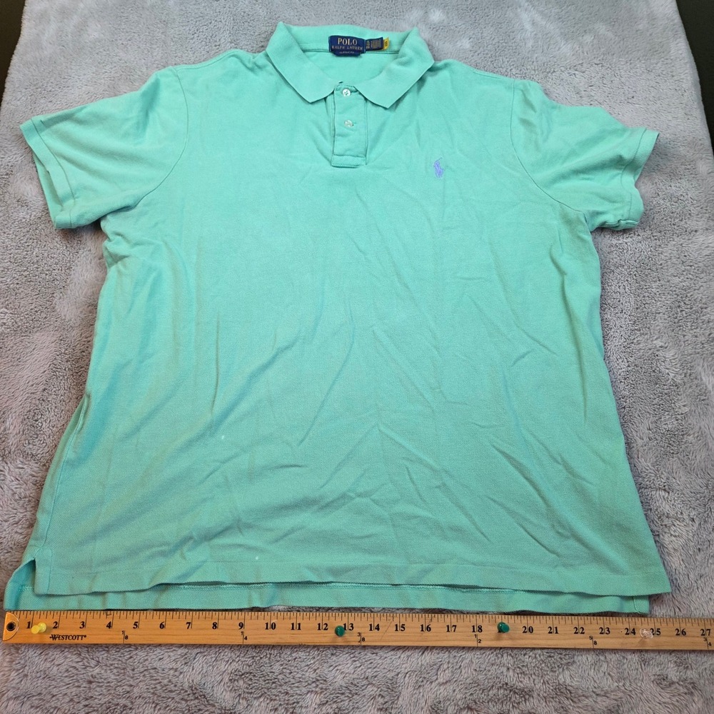 Polo Ralph Lauren Polo Mens XL Classic Fit Short Sleeve Pony Logo Mint Green